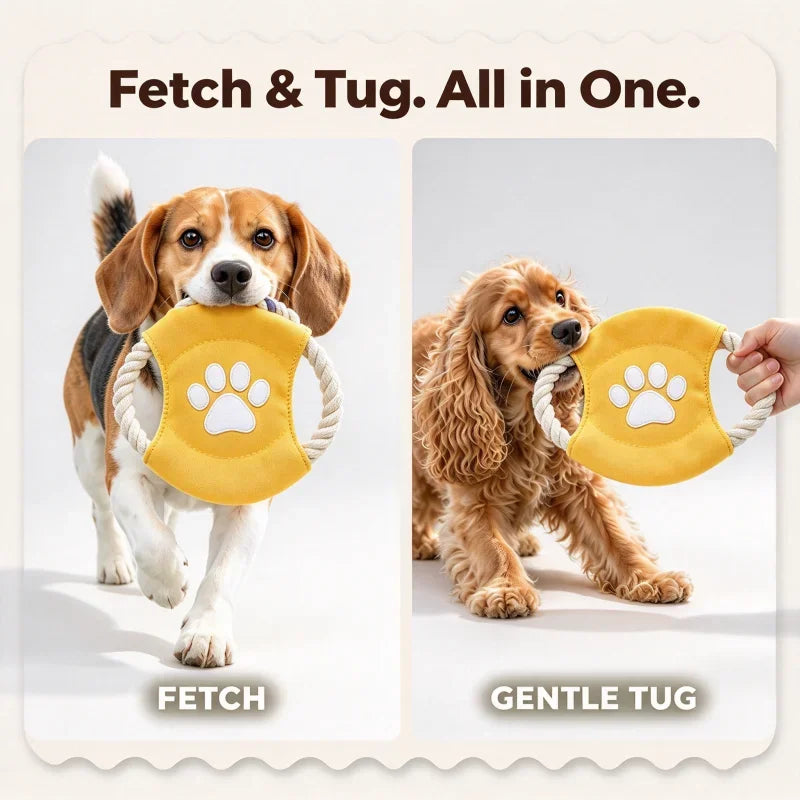 Durable Interactive Dog Fetch Toy For Tug And Chew Play