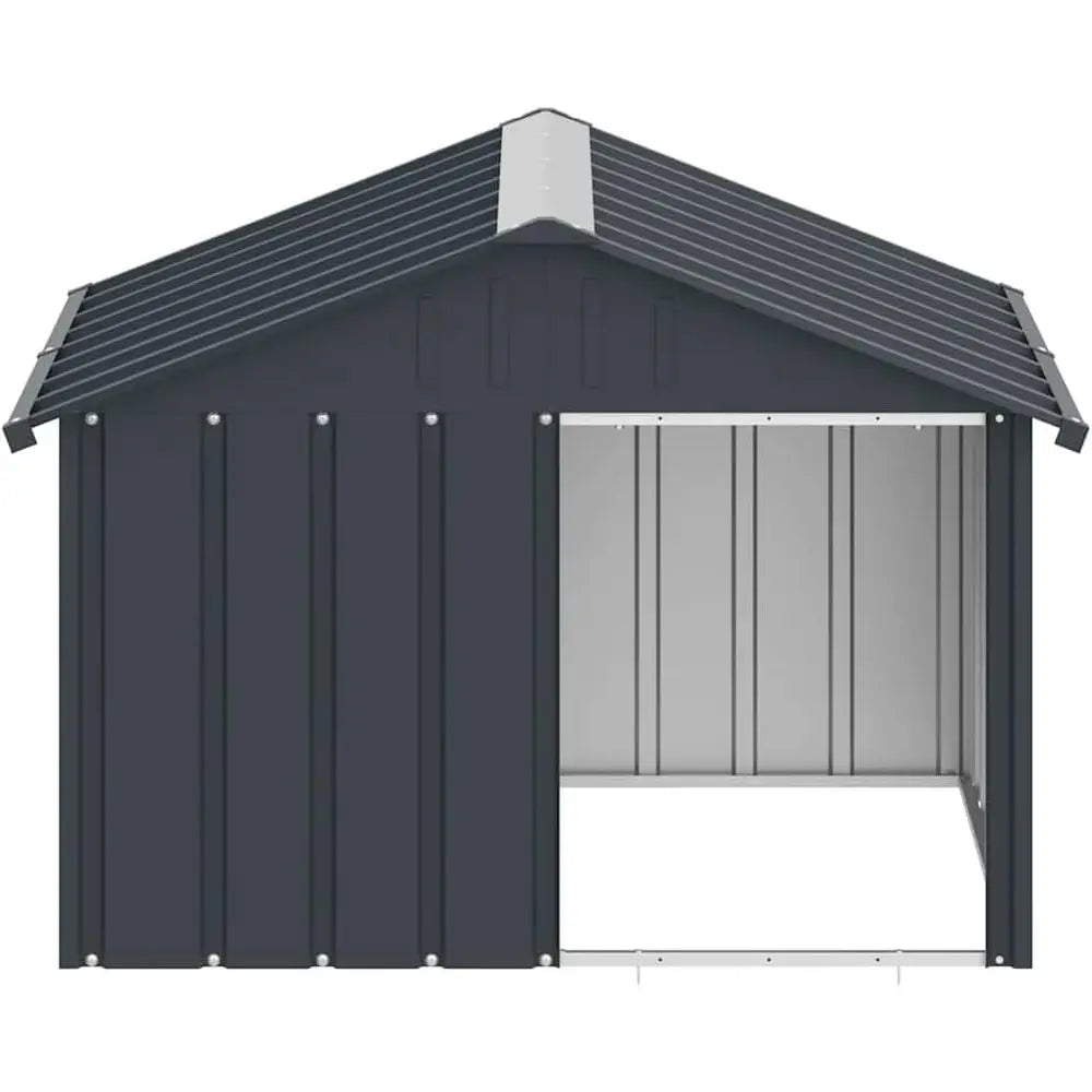 Weatherproof Galvanized Steel Outdoor Dog House and Pet Kennel