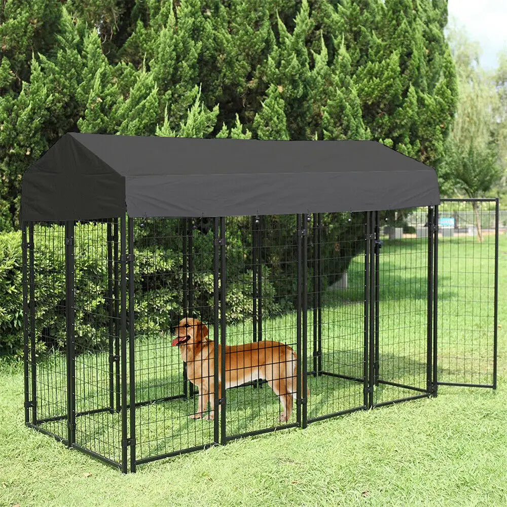 BINGOPAW Heavy Duty Outdoor Dog Kennel With Waterproof UV Cover