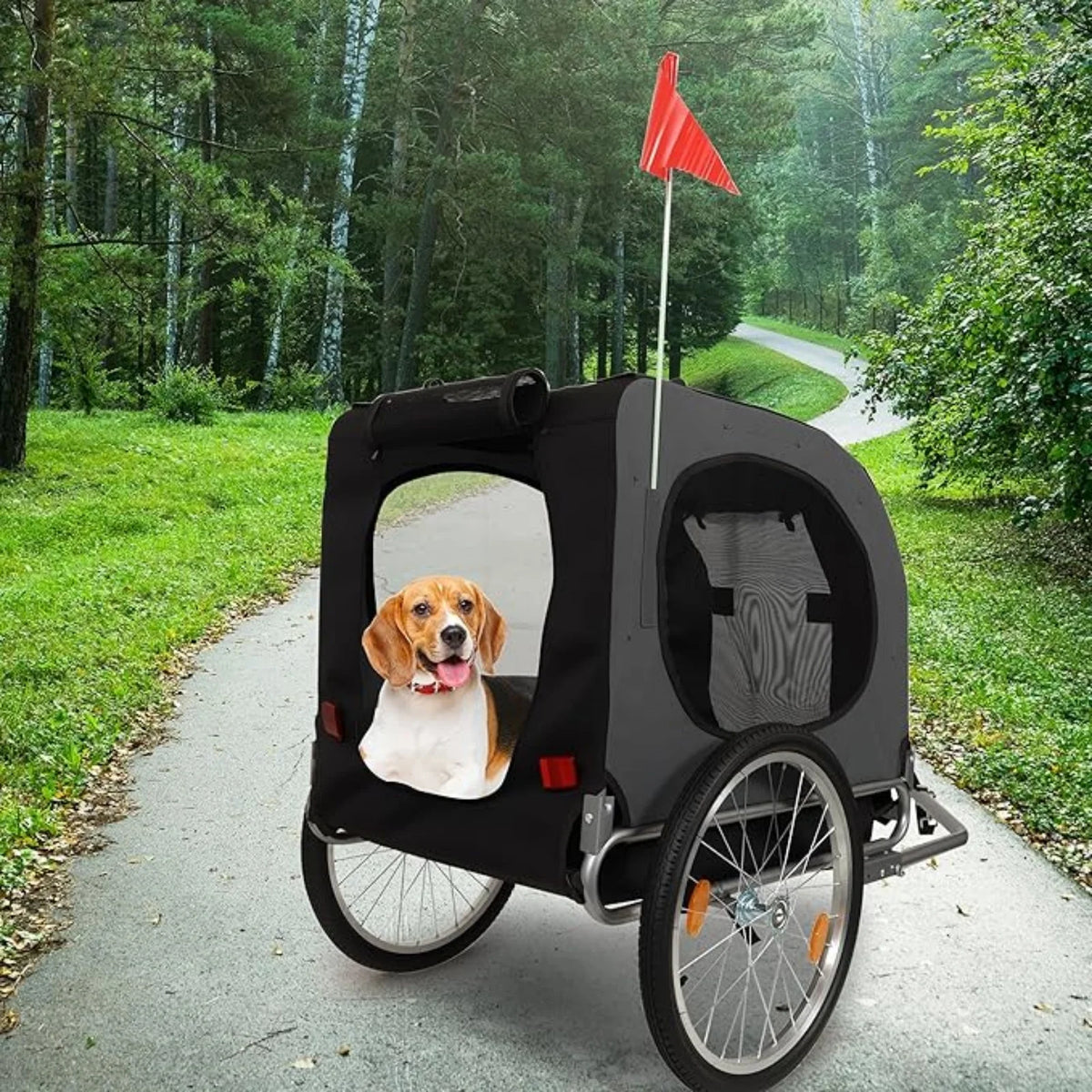Universal Dog Bike Trailer and Jogger Carrier for Large Dogs