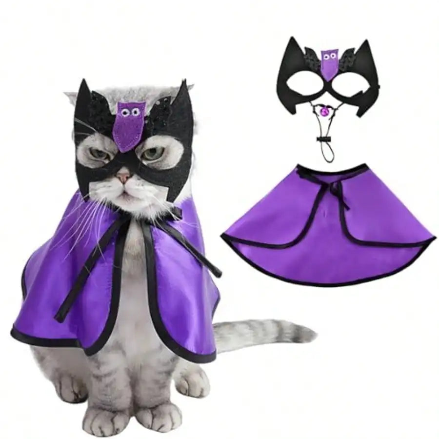 Pet Vampire Bat Cape Halloween Costume For Dogs And Cats