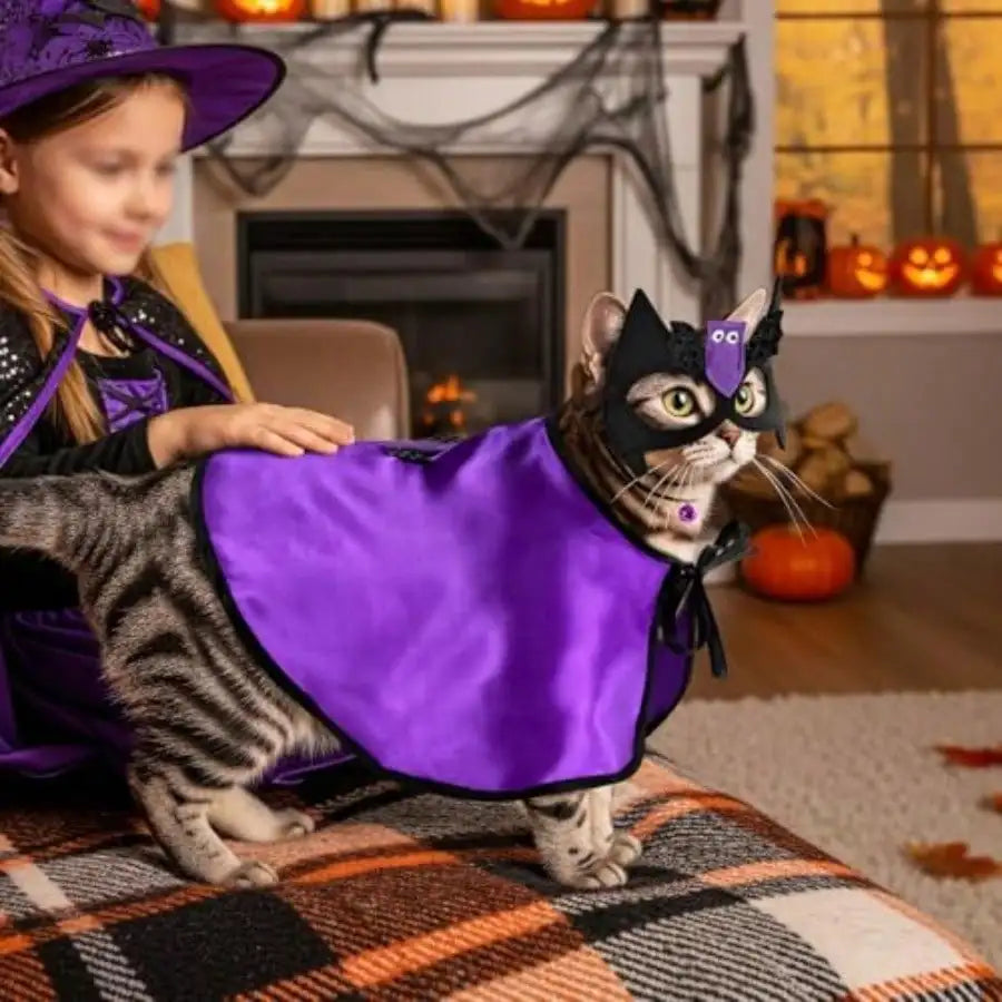 Pet Vampire Bat Cape Halloween Costume For Dogs And Cats