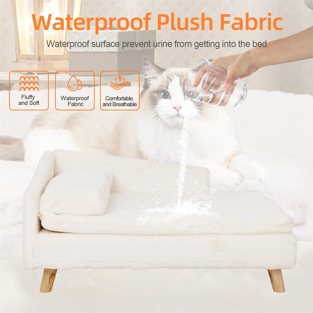 BINGOPAW Waterproof Elevated Pet Sofa For Dogs And Cats