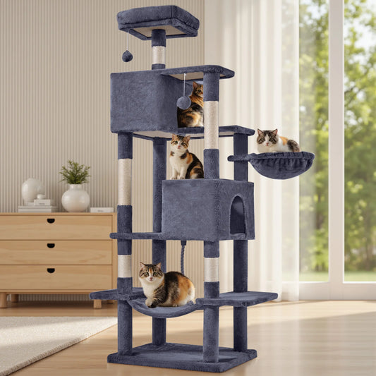 MCQ Multi Level Cat Tree Tower With Sisal Scratching Posts