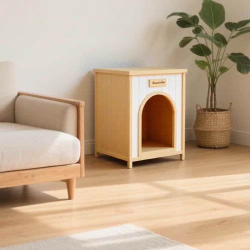 FSC Certified Solid Wood Pet House for Cats and Dogs