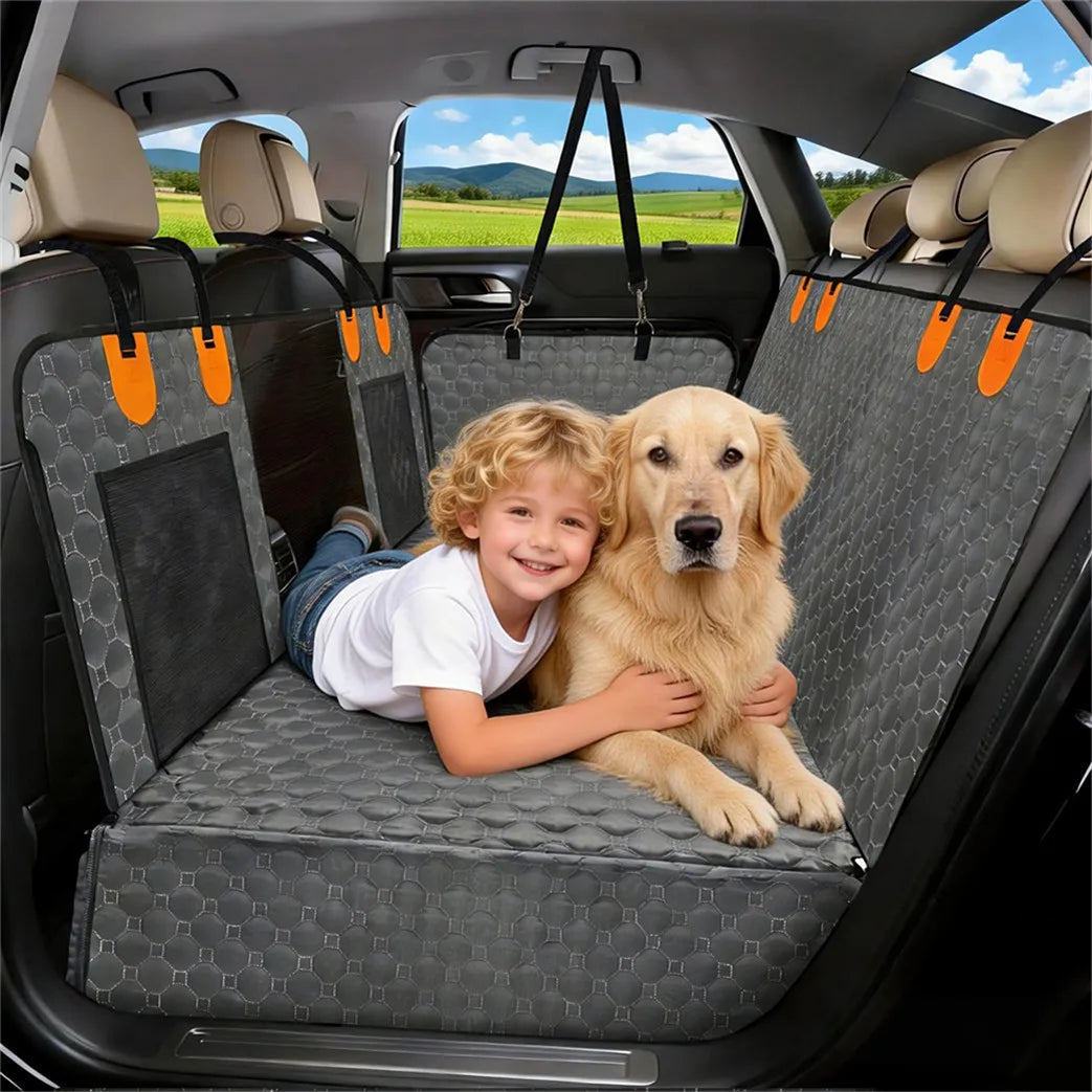 Hard Bottom Dog Car Seat Extender And Waterproof Hammock Cover