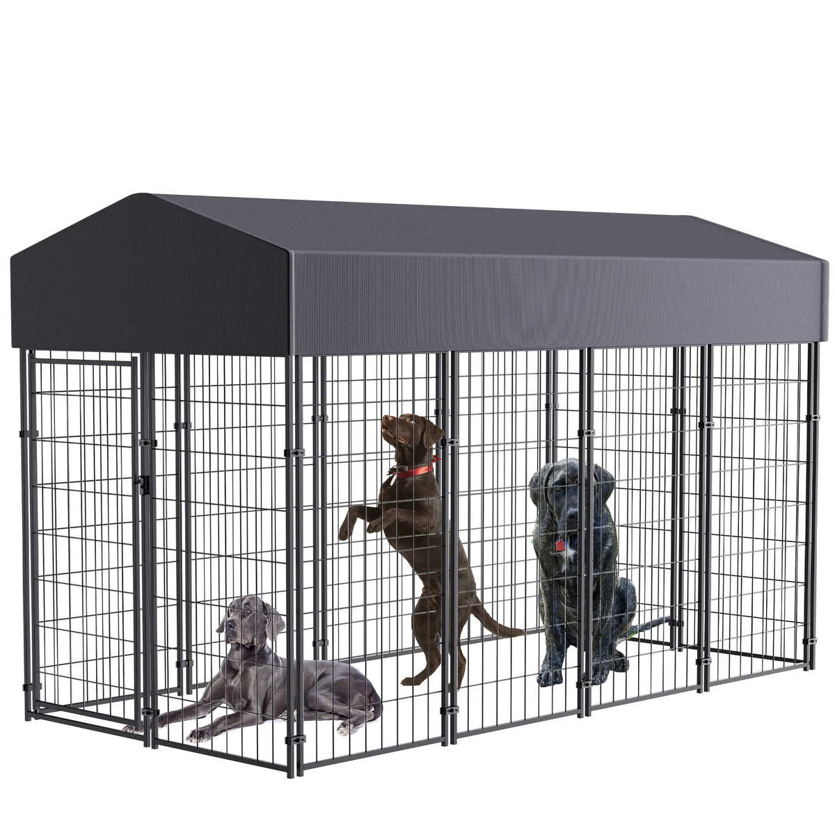 BINGOPAW Heavy Duty Outdoor Dog Kennel With Waterproof UV Cover