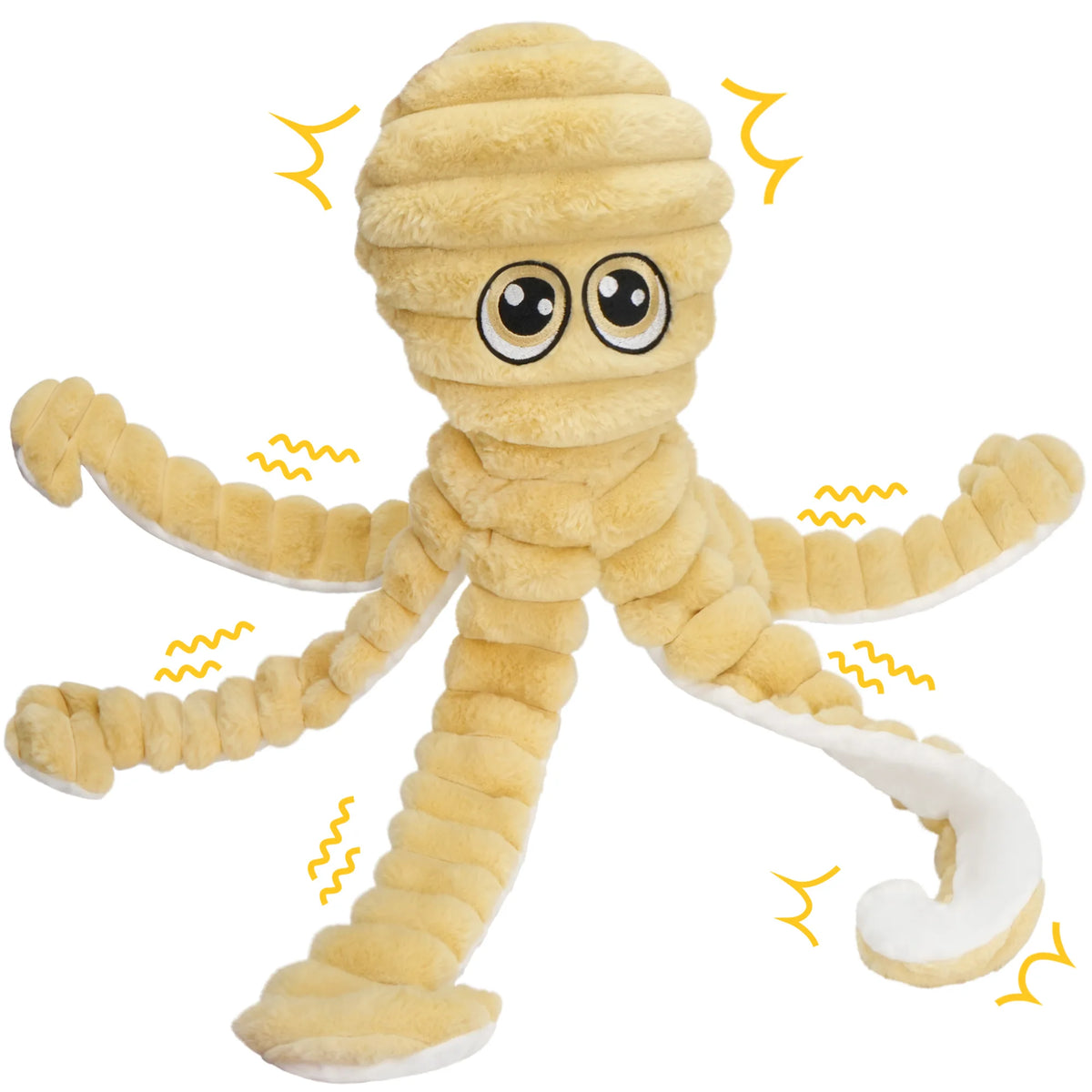Octopus Squeaky Plush Dog Toy for Chewing and Interactive Play
