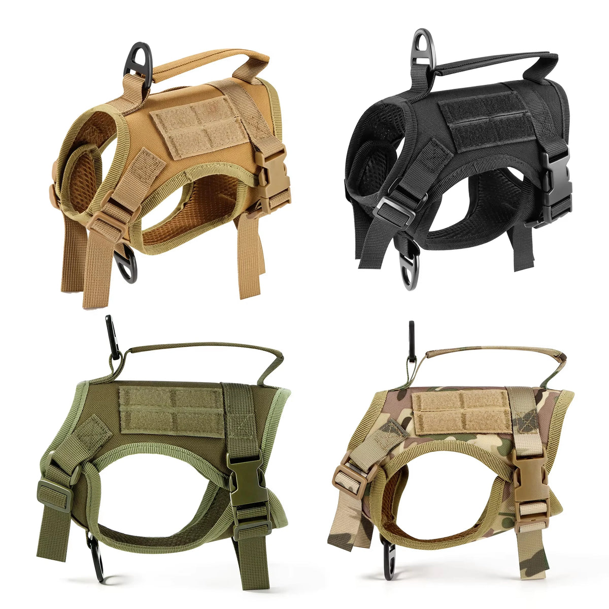 PETRAVEL Tactical Cat Harness Vest and Leash Set Adjustable Escape Proof
