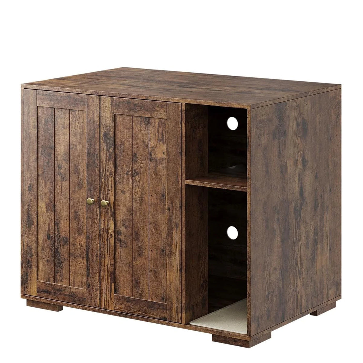 HiMISS Dog Proof Cat Litter Robot Enclosure With Power Outlet