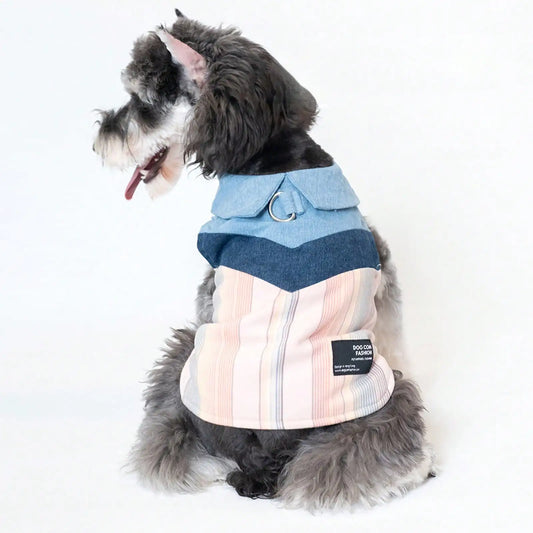 Pet Denim Collar Vest for Dogs and Cats Lightweight Outfit