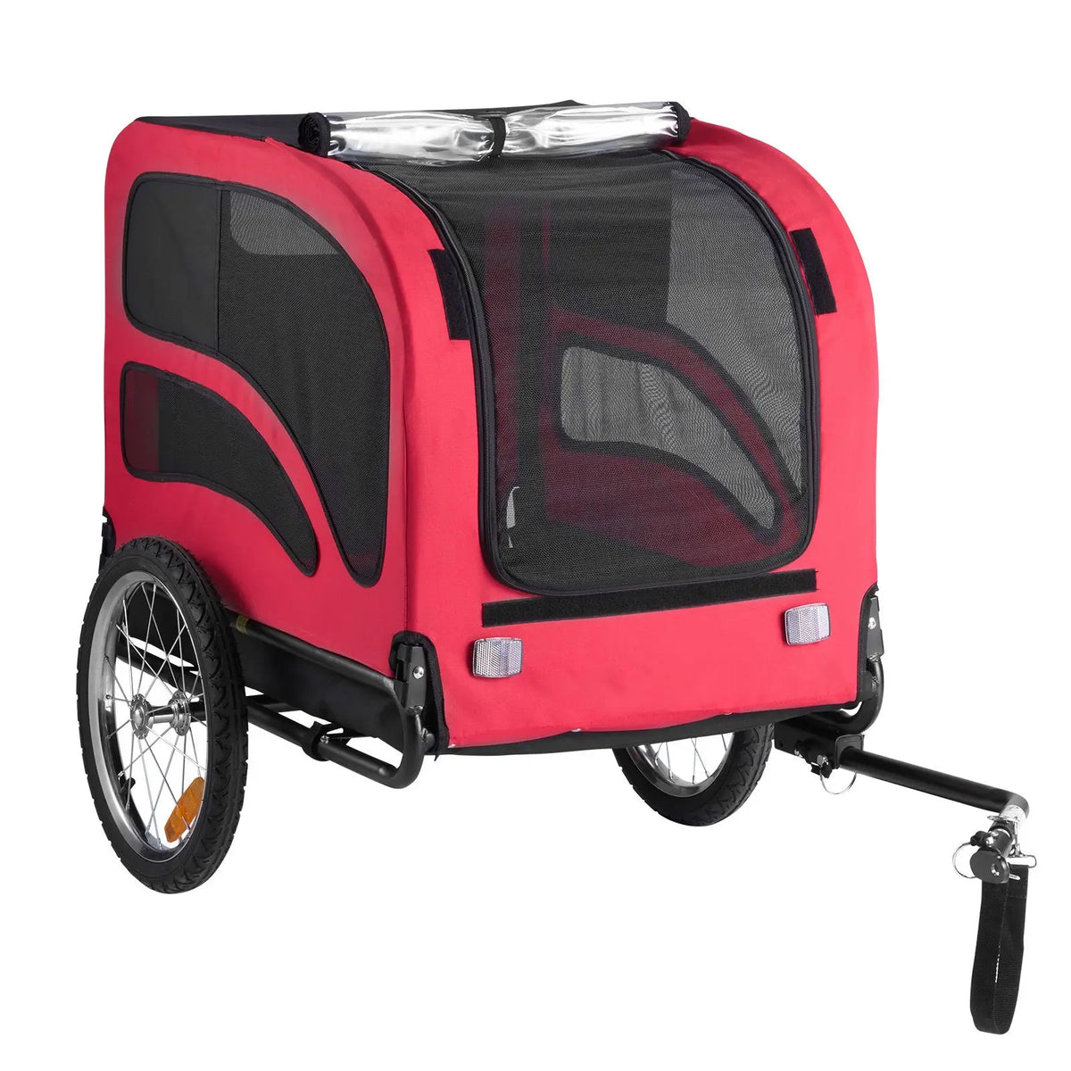 Premium Folding Dog Bike Trailer For Secure Pet Leisure Rides