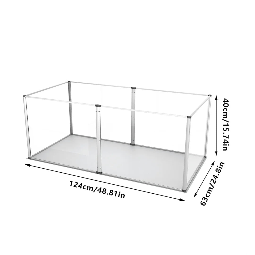 Bingopaw Clear Acrylic Pet Playpen For Dogs Small Animals